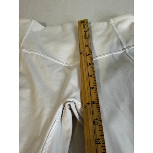Lululemon Leggings Women's White Side Pockets Lined‎ Size 8 - Picture 10 of 11